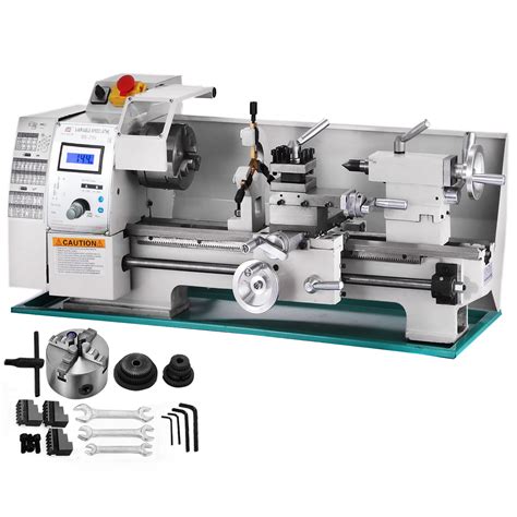 VEVOR Metal Lathe 8" x 16", Precision Mini Metal Lathe 2500 RPM 750W Variable Speed Mini Lathe ...