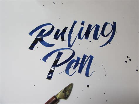 How to Do Ruling Pen Calligraphy - Calligrascape