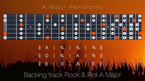 BACKING TRACK Rock & Roll A Major 🎸 - YouTube