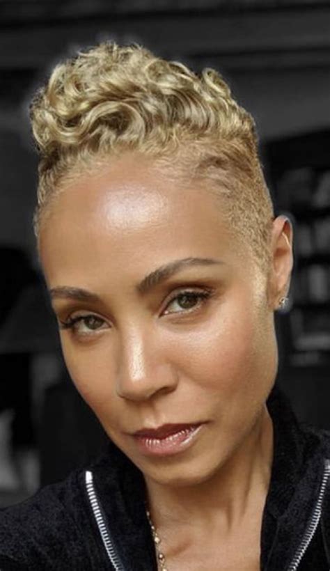 Jada Pinkett Smith | Short platinum blonde hair, Short hair styles ...