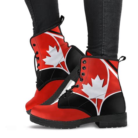 Canada Leather Boots – Canadian Maple Leaf Sport Style – Art Hoodie