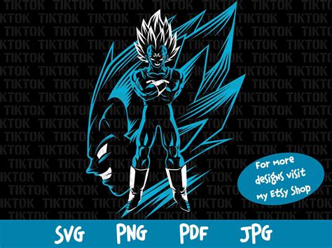 Vegeta Svg Vegeta cricut Super Saiyan Svg Dragon Ball Svg | Etsy