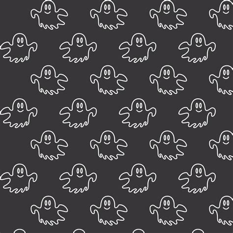 Halloween pattern ghost vector background 12204738 Vector Art at Vecteezy