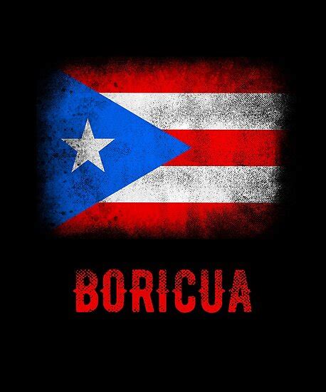 "Puerto Rico Flag Boricua Nuyorican Puerto Rican T-Shirt" Posters by ...