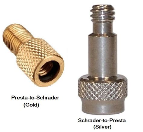 Schrader to Presta Valve Adapter - Use your Presta pump head on ...