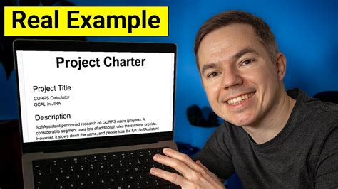 How to Write a Useful Project Charter in 30 minutes | Project Charter Example - YouTube