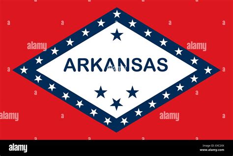 Arkansas (USA) flag Stock Vector Image & Art - Alamy