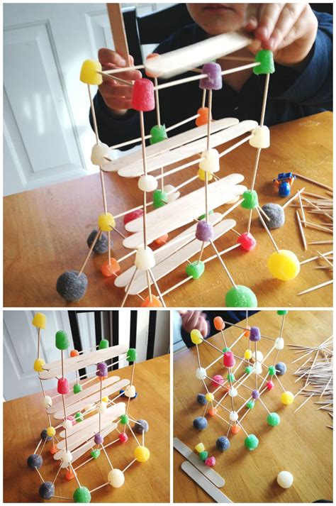 Gumdrop Bridge Building STEM Engineering Activity