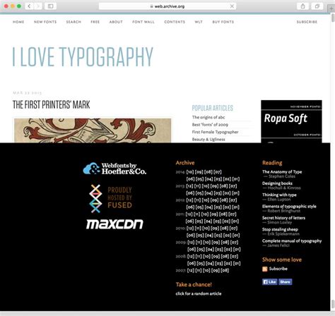 fonts, typefaces and all things typographical — I love Typography (ILT)