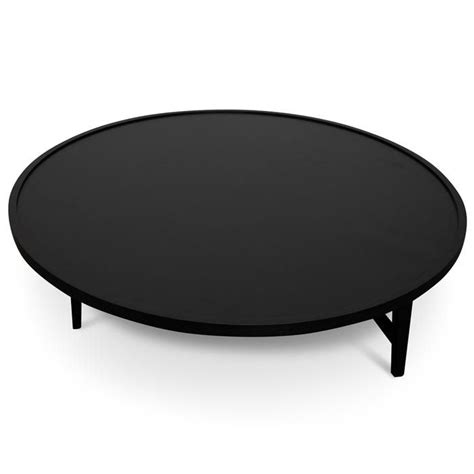 Joey Round Coffee Table - Black | Interior Secrets Modern Black Coffee ...