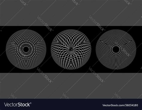 Spherical shapes Royalty Free Vector Image - VectorStock