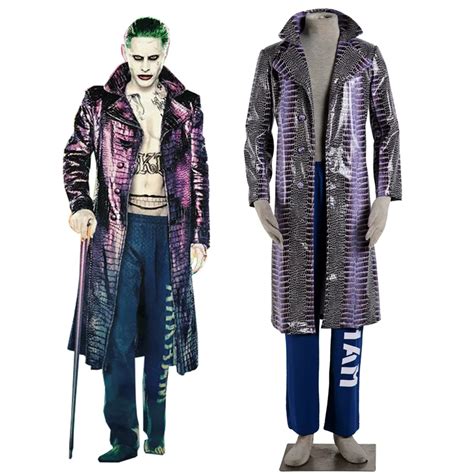 Hero Catcher Suicide Squad Joker Cosplay Costume Suicide Squad Costume Joker Cosplay Jacket-in ...