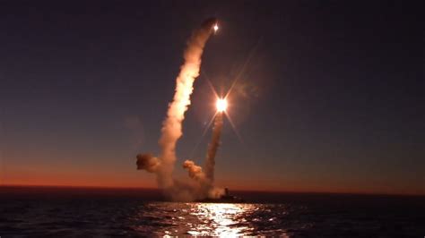 Russian Ministry of Defence releases footage of Kalibr cruise missile launches – Defense Here