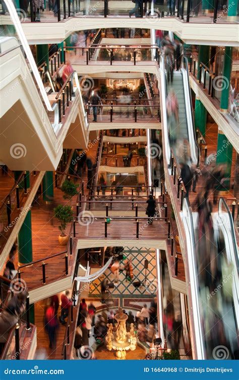 Crowd in the shopping mall stock photo. Image of commercial - 16640968