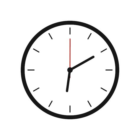 Premium Vector | Clock vector illustration on white background. Office clock illustration ...