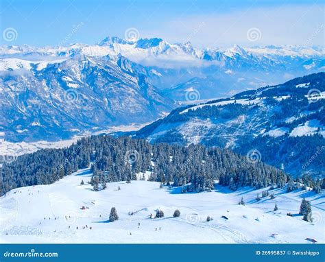 Winter in the alps stock image. Image of alps, blue, nature - 26995837