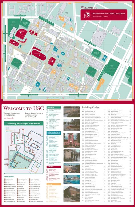 Usc Campus Map Mccarthy Quad