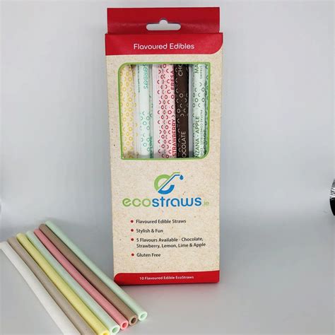 5 Flavors Edible Straws - Eco Friendly Straws | Flavored straw, Flavors, Gin and tonic