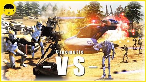 EPIC Jedi-Led Clone Troopers vs Battle Droids Star Wars Battle of NPC ...