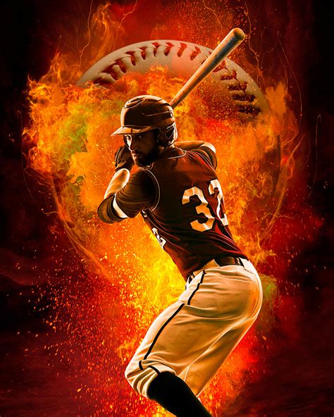 Baseball Fire Background – Woody Walters Digital Photo Candy