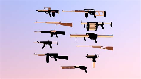 GUN PACK - Download Free 3D model by sankalp_dohre [fab75f2] - Sketchfab