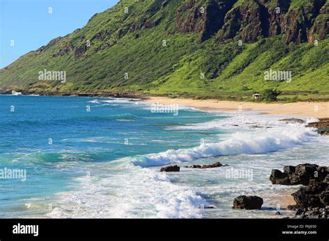 Yokohama Beach - Kaena Point State Park, Oahu, Hawaii Stock Photo - Alamy