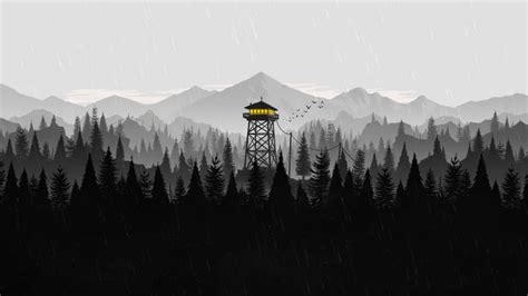 B&W Firewatch [1920x1080] : wallpapers | Kaws wallpaper, Gaming ...