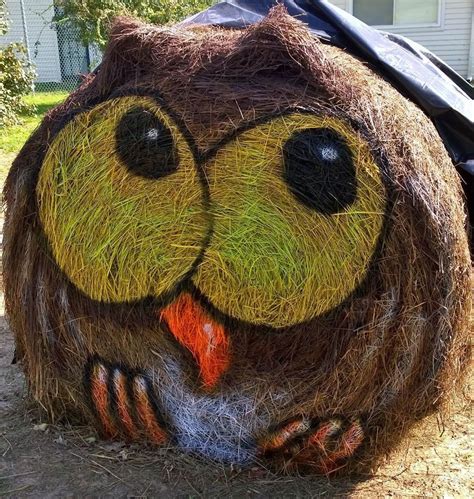 My Sculptures Of Famous Characters On Hay Bales Will Put You In A ...