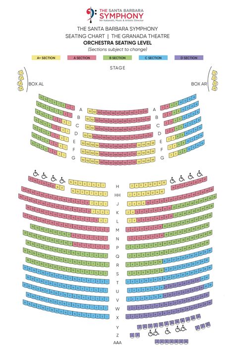 Seating Chart - Santa Barbara Symphony