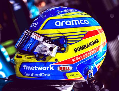 Helmet designs of Fernando Alonso (Aston Martin) from 2023 : r/f1helmet