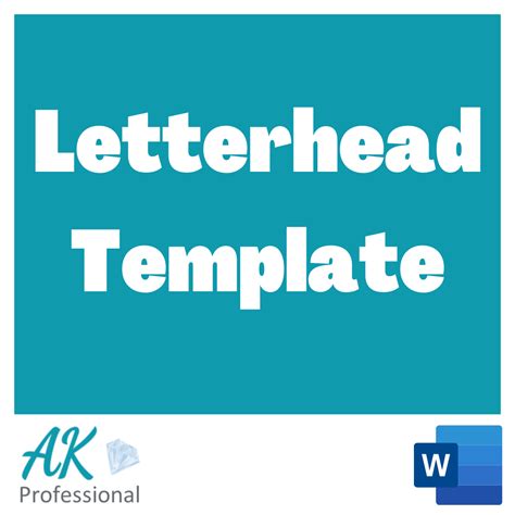 Letterhead Template - AK Professional