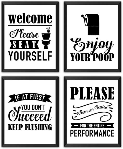 Bathroom Decor Motivational Wall Art,Bathroom | Ubuy India