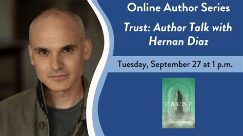 Trust: Author Talk with Hernan Diaz