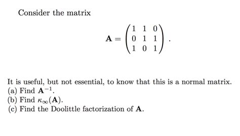 Normal Matrix