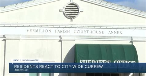 Abbeville sets a curfew for residents