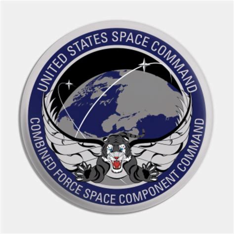 United States Space Command Logo Seal - United States Space Command - Pin | TeePublic