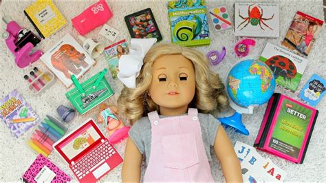 American Girl Doll School Accessories Favorites! ~ Back To School - YouTube