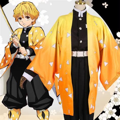 Japanese Anime Demon Slayer: Kimetsu No Yaiba Agatsuma Zenitsu Cosplay SD01257 – SYNDROME - Cute ...