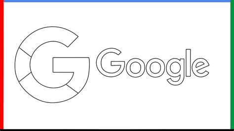 How to draw Google Logo step by step for beginners - YouTube