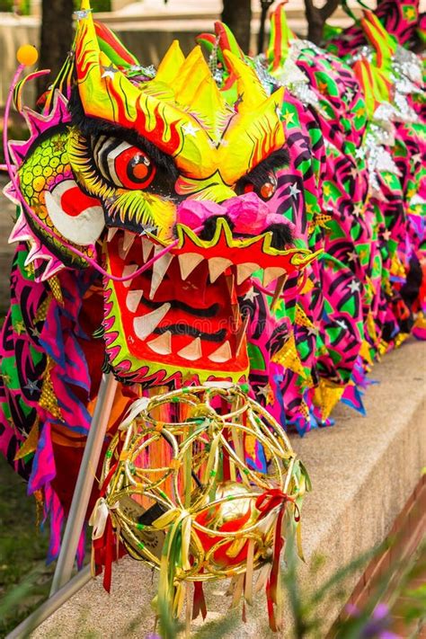 Chinese Dragon Dance Costume. Stock Photo - Image of asia, east: 60184486