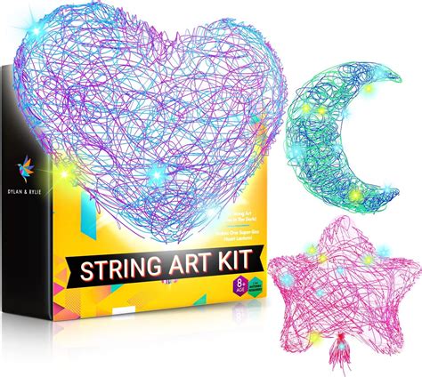 DIY String Art Kit, Heart Lantern - Simple and Easy-to-Follow 3D String Art Kit for Kids, String ...