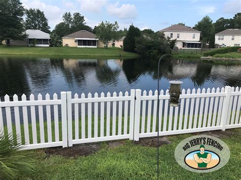 White Vinyl Picket Fence - Big Jerry's Fencing | Fence Company