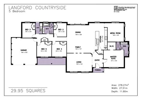 Ranch 5 Bedroom House Plans - House Plans