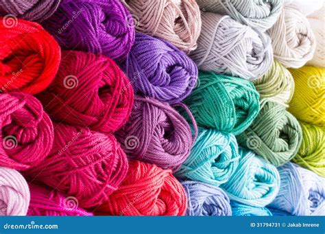 Colorful Skeins Of Yarn Stock Image - Image: 31794731