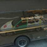 Google Street View Car in UPS Truck Reflection in New York, NY - Virtual Globetrotting