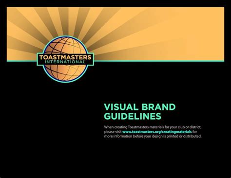 (PDF) Toastmasters International - VISUAL BRAND GUIDELINES...3 LOGO The ...