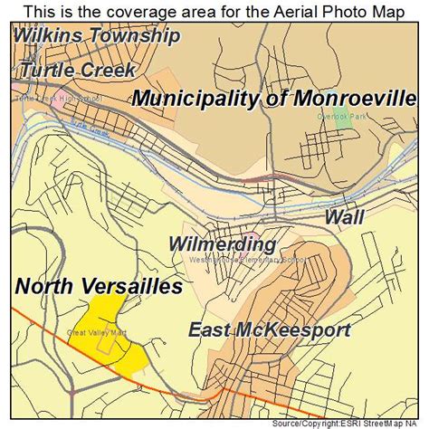 Aerial Photography Map of Wilmerding, PA Pennsylvania