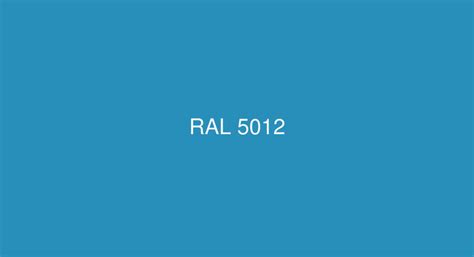 RAL Light blue [RAL 5012] Color in RAL Classic chart