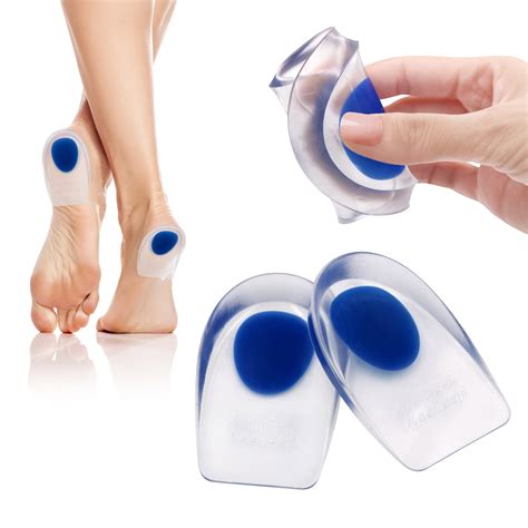 Pinkiou Heel Cups for Heel Pain Plantar Fasciitis Shoe Inserts - Gel ...