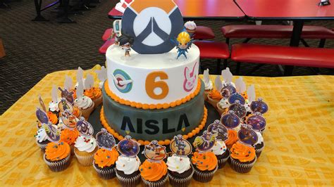 My daughters birthday theme was overwatch! | Overwatch birthday, Birthday theme, Overwatch cake